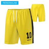 STRIDE SHORTS 10 - YELLOW